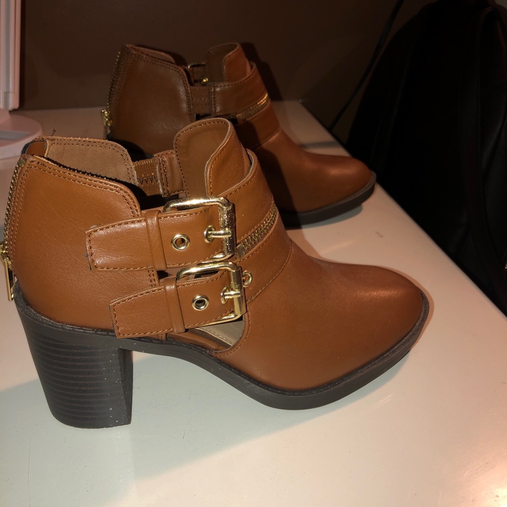 Forever21 tan booties